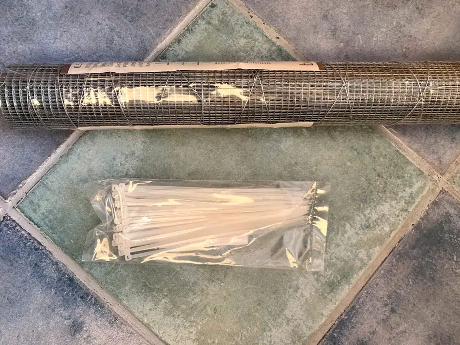 wire mesh and zip ties for hamster bin cage